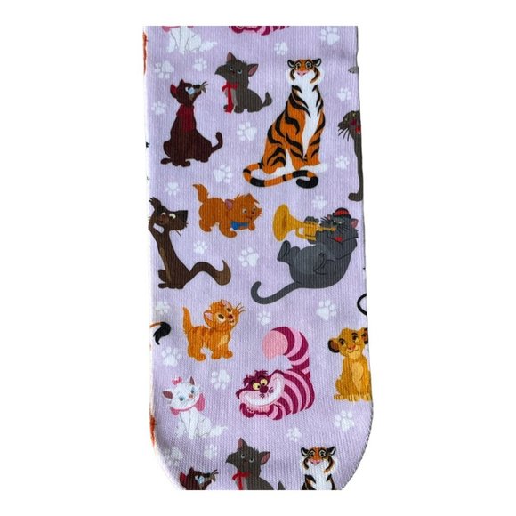 Disney Cats of Disney Aristocats Simba Cheshire Cat Scar Figaro Lucifer Socks - Picture 4 of 8